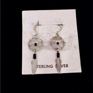 Sterling Silver Dreamcatcher Fashion Earrings